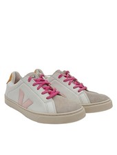 VEJA Schnürsneaker Damen Sneaker Gr. DE 37 weiß-wollweiß-pink Casual-Look
