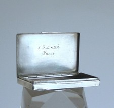 Art Deco Visitenkarten Etui, 20er Jahre, Silber 900, gepunzt Wien