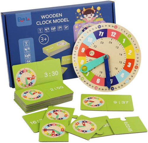 Holz lernuhr kinder uhrzeit - kinder,