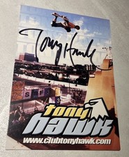 Tony Hawk Autogramm Karte Original 02.2001
