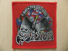 Saxon Rock The Nations Aufnäher Patch Running Wild Savatage Grave Digger 80´s