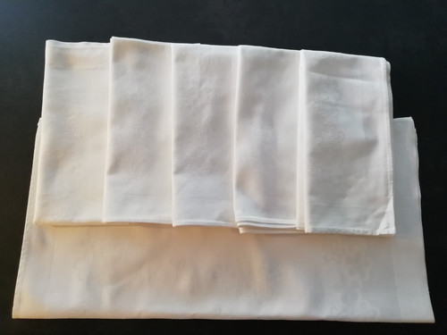 Edle weiße stoffservietten - 6,