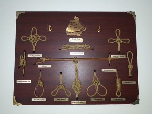 Knotentafel maritim echtholz - knotentafel,