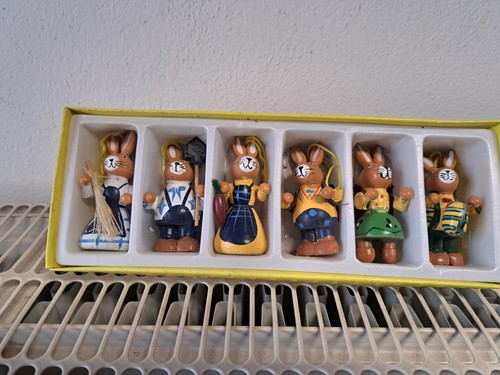 Vintage holzosterhasen als - vintage,