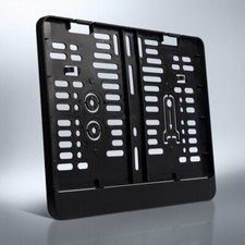 Kennzeichenhalter | 280 x 200 mm | SCHWARZ | zweizeilig | Motorrad | LKW | SUV