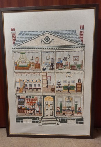 Großes puppenhaus wandbild - puppenhaus,