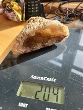 Achat Geode Druse Grau Weiß Mineral 10x6x3,5cm Heilstein 204g 