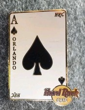 Orlando - Spielkarte - Pik As - Hard Rock Cafe - Pin