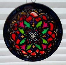 Buntes Glas Fensterbild /