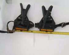 Retro Rennrad Pedale Pedal Clips Lapize race pedals Riemen Gurte