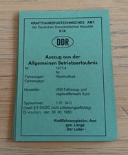 Simson Papiere s51 6 stück