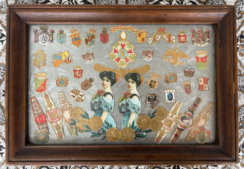 Decoupage collage bild - decoupage,
