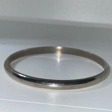 Bijoux Armreif versilbert, 18.2g, D.6.8cm,B. 0.5cm