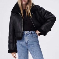 Damen Winter Biker Jacke mit