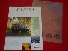 OPEL Zafira A 1.6 16V CNG Erdgas Prospekt Brochure Depliant Folleto von 2000
