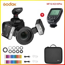Godox MF12-K2 Macro Flash Speedlite 12W 2,4G Drahtlose Steuerung+Xpro Trigger
