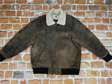 *AVIATION USA B6 SHEARLING LAMMFELL VINTAGE LEDERJACKE*BRAUN*GR: XL*RARITÄT