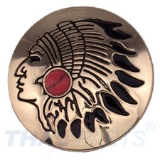 Concho #069 30mm Indianer Kopf