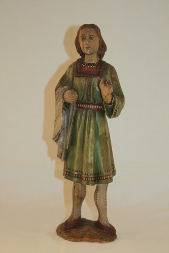 Alte geschnitzte holz - alte, figur