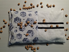 Kirschkernkissen Körnerkissen Wärme Kälte Kissen Würfel Rheuma Nacken Advent gra