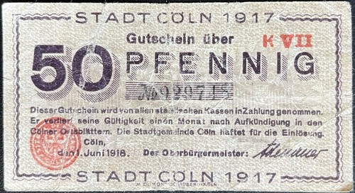 Pfennig stadt köln 1918 - 50,