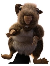 Folkmanis Handpuppe Biber Kuscheltier Wildtiere Braun 29cm