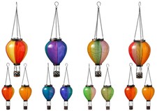 Northpoint LED Solar Laterne Heißluftballon Windlicht Garten Dekoration