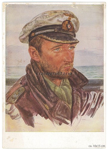 Orig postkarte u boot - orig.,