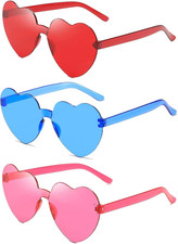 3 Paar Hippie Herzförmige