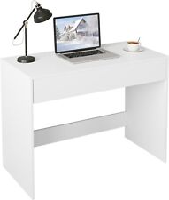 Schreibtisch Computertisch mit Schublade Bürotisch Arbeitstisch Weiß 173whi