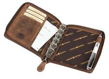 Greenburry Vintage Leder braun Organizer Terminplaner A6 14 5x3x11cm Geschenk