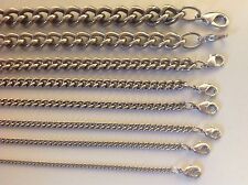 Edelstahl Panzerkette 2mm 2,5mm 3,5mm 4mm 5mm 7mm 9mm 11mm in  40cm bis100cm