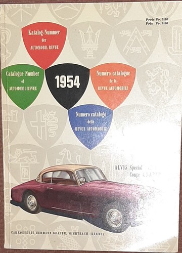 Automobil revue 1954 katalog - revue,