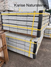 Granit Bergama Grey Randsteine Bordsteine Palisaden 8x25x125cm 20 STK Plt. Preis