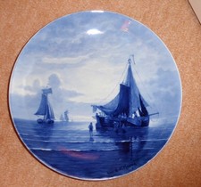 !!!! ROYAL DELFT DE PORCELEYNE FLES SCHÖNER ALTER WANDTELLER KERAMIK !!!!