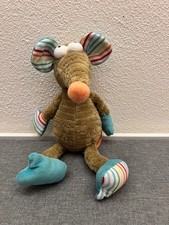 ♥ SUNKID Stofftier Ratte Maus türkis braun Plüschtier Bank Volksbank 28 cm ♥