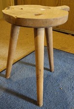 Original LPG/DDR Dreibein Melkschemel mit Griff 37cm hoch