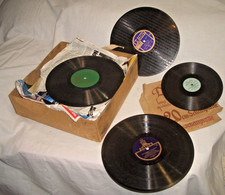 Schellackplatten Schallplatten für Grammophon 28 Stück Durchmesser 19,5 cm, 25 u