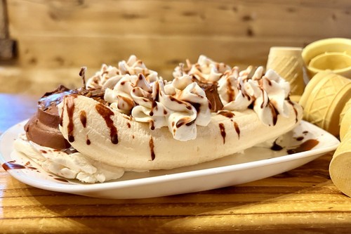 Bananensplit duftkerze groß - bananensplit,