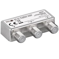 F SAT Schalter Umschalter Switch für Satellit Anlage 2x LNB 1x Receiver HD 4K 3D