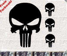 4 Stück Punisher Totenkopf