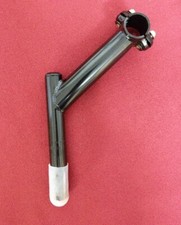 CrMo Stahl-Vorbau, 1", 100mm, ca. 40° supersteil, schwarz, retro, NEU