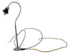 Gebogene Leuchte HO Lampe - grau/schwarz - ca. 9,6 cm - H0 HO 1:87