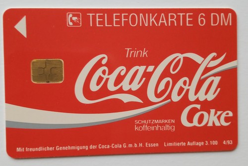Telefonkarte softdrink cola - telefonkarte,, softdrink/cola