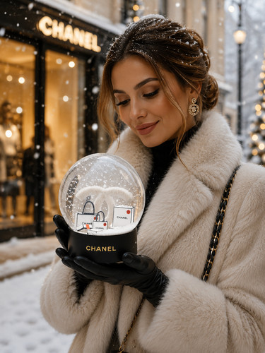 Chanel double winter snow - c,