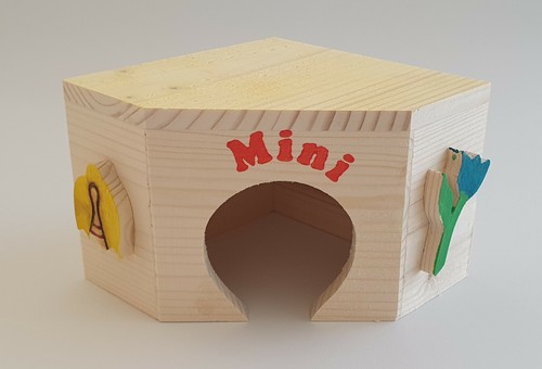 Hamster einfachholz eckhaus - einfachholz,