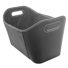 Holzkorb Kaminholzkorb Leder