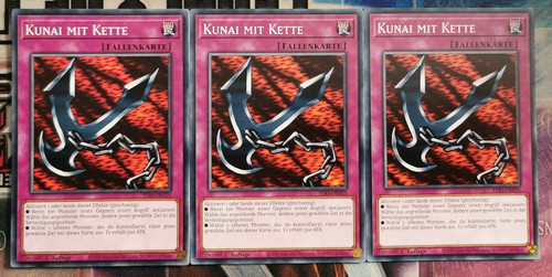 Kunai mit kette stas - 3x,