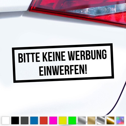 Bitte keine werbung einwerfen - keine,