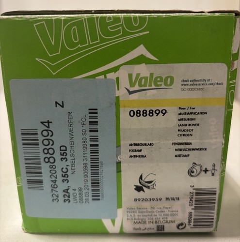 Valeo 088899 nebelscheinwerfer - valeo,